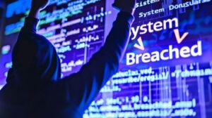 Hacker celebrating system breach alert