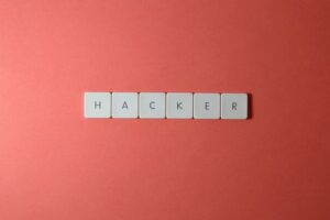 Keyboard keys spelling HACKER