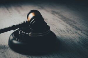 Wooden judge's gavel, representing the Apple Siri class action lawsuit settlement