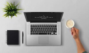 Googlebook: Google's $899 AI laptop setup with notebook and coffee